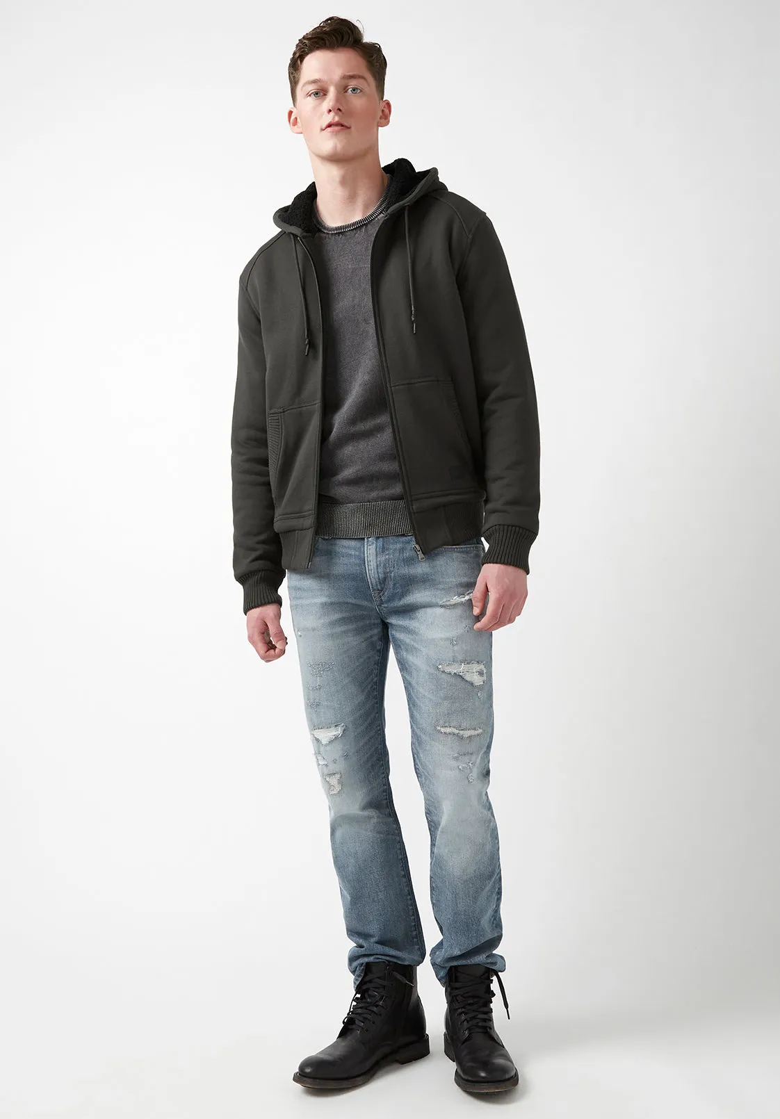 Fasox Charcoal Men’s Sweatshirt - BM24161 sold by Buffalo Jeans product image thumbnail 5