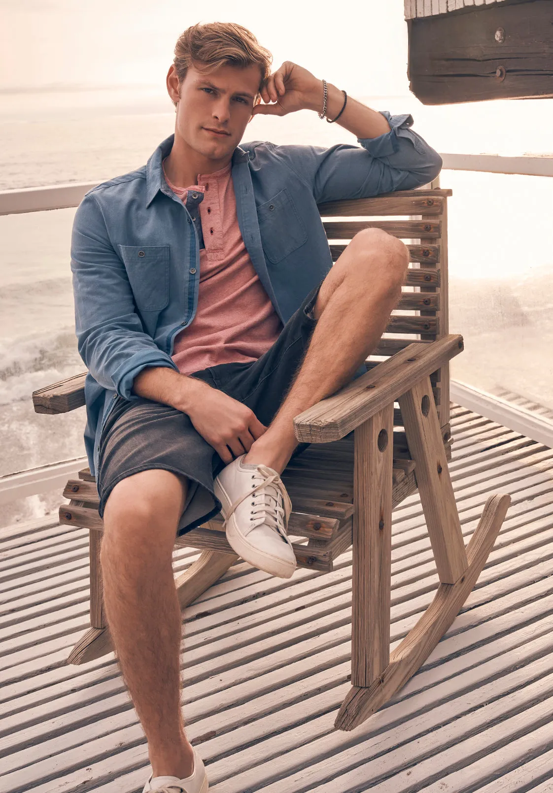 Sagrani Men's Long Sleeve Shirt, Blue - BM24403 sold by Buffalo Jeans product image thumbnail 2