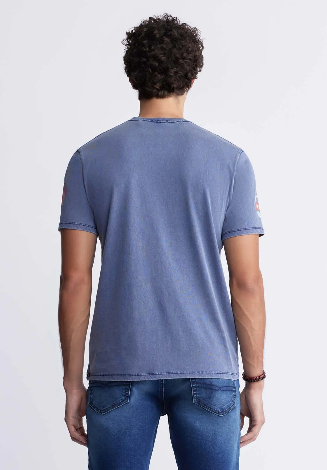 Ticross Men's Printed T-shirt in Blue Depths - BM24319 sold by Buffalo Jeans product image thumbnail 5