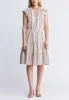 Livia Women’s Striped Midi Dress in Beige & Pink - WD0034P sold by Buffalo Jeans