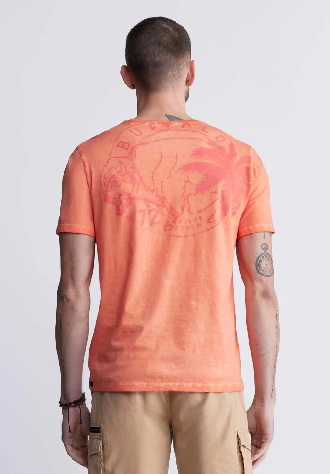 Tundra Men's Short Sleeve Graphic T-shirt, Orange - BM24347 sold by Buffalo Jeans product image thumbnail 3