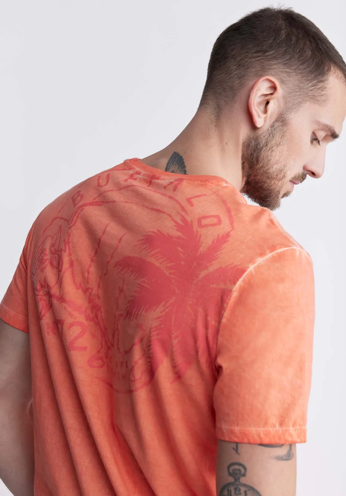 Tundra Men's Short Sleeve Graphic T-shirt, Orange - BM24347 sold by Buffalo Jeans product image thumbnail 5