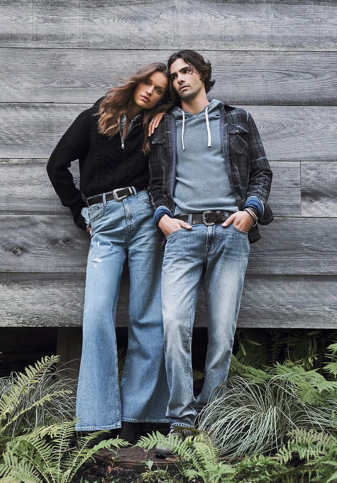 Kisamo Men's Light Weight Hoodie in Mood Blue - BM24028 sold by Buffalo Jeans product image thumbnail 2