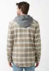 Sacket Men’s Hoodie Shacket in Grey Fern Plaid - BM24151 sold by Buffalo Jeans