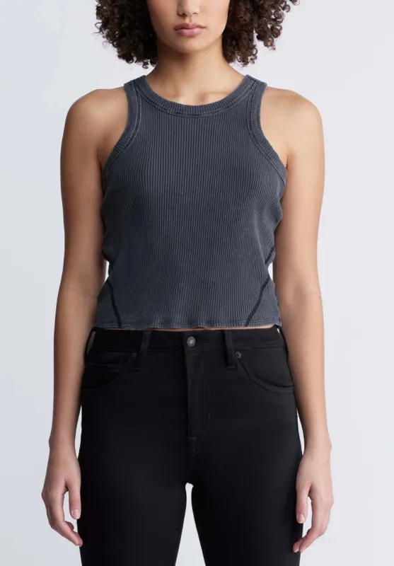 Regine Women’s Ribbed Tank Top in Black - KT0151P sold by Buffalo Jeans
