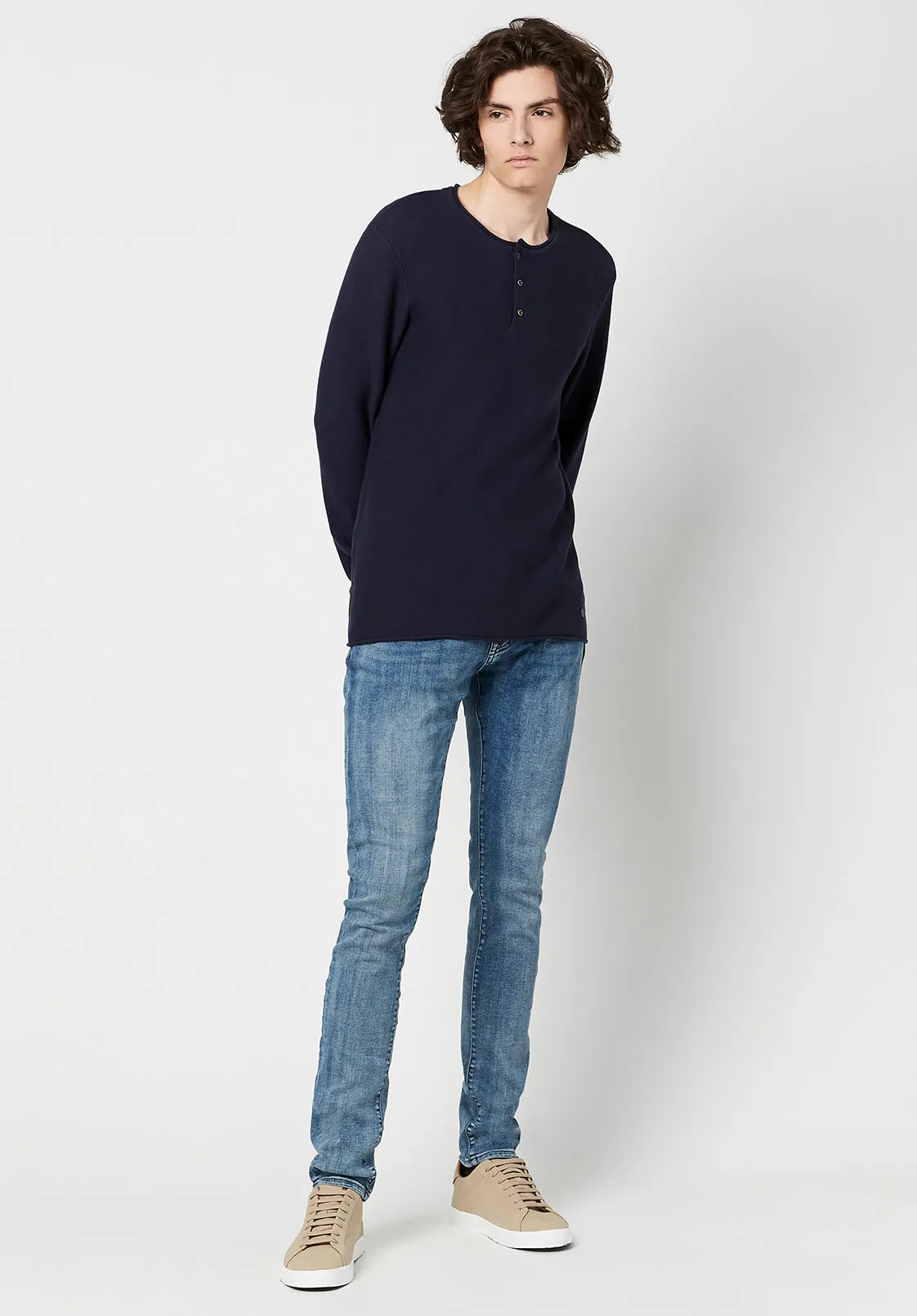 Wamill Cotton Henley - BM23691 sold by Buffalo Jeans product image thumbnail 4