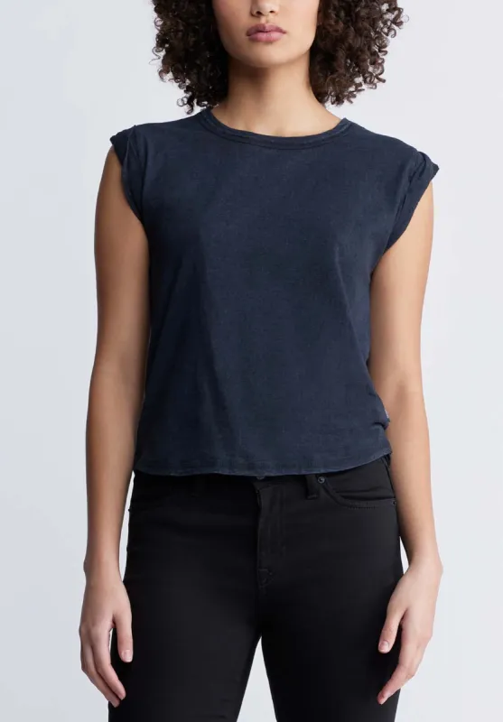 Elayne Women’s Cap Sleeve Top in Black - KT0130P sold by Buffalo Jeans