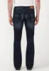 Slim Boot King Men's Jeans in Whiskered and Sanded Dark Blue - BM22675 sold by Buffalo Jeans
