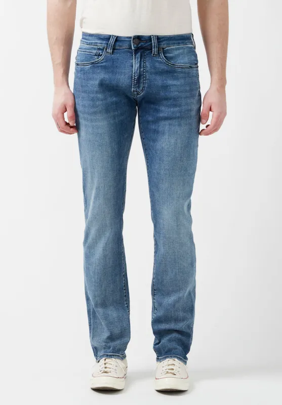 Straight Six Contrasted Stretch Jeans - BM22822 sold by Buffalo Jeans