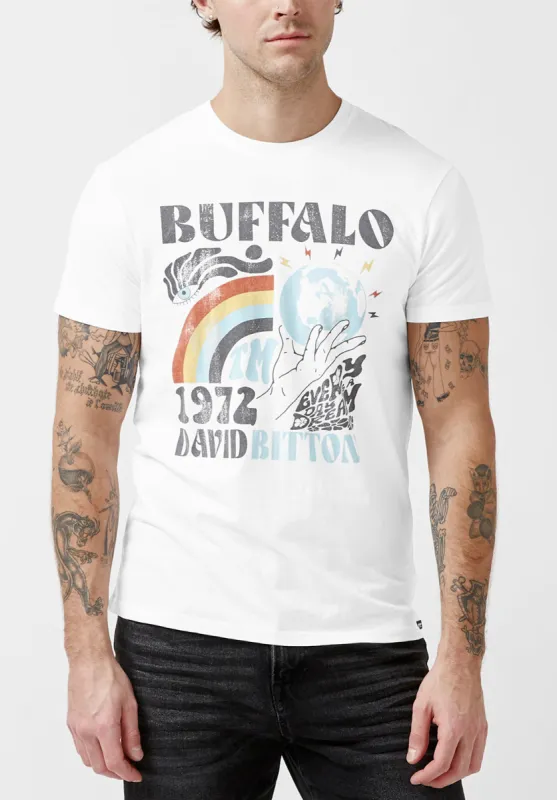 Tawen White Short-Sleeve Men’s T-Shirt - BM23973 made by Buffalo David Bitton