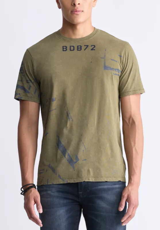 Tapia Men's Short-Sleeve Graphic T-Shirt, Burnt Olive - BM24470 sold by Buffalo Jeans