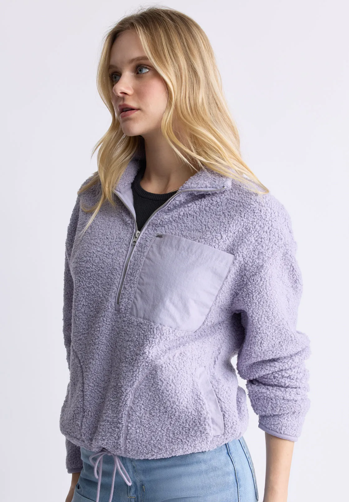 Sena Women's Sherpa Jacket with Chest Pocket, Thistle Purple - JK0036F sold by Buffalo Jeans product image thumbnail 4