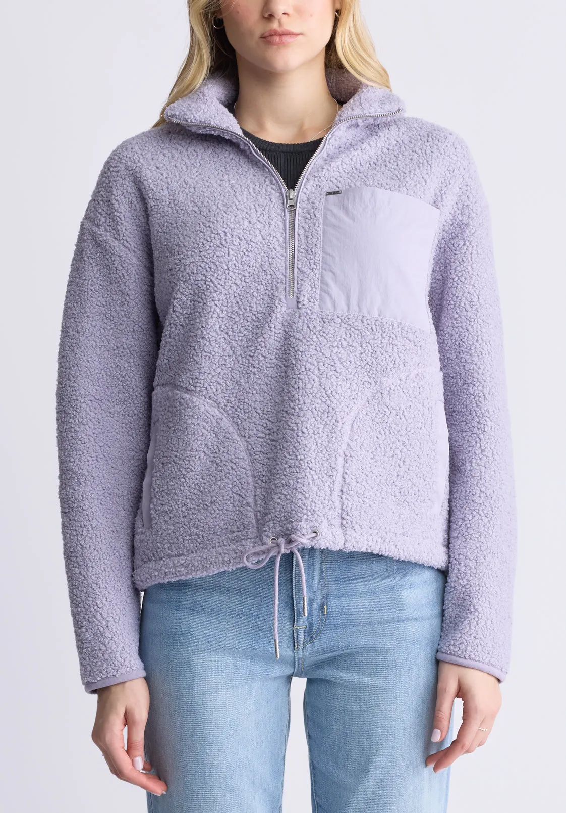 Sena Women's Sherpa Jacket with Chest Pocket, Thistle Purple - JK0036F sold by Buffalo Jeans