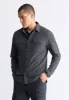 Sigge Men's Long-Sleeve Blanket Shirt with Chest Pockets, Charcoal - BM24460 sold by Buffalo Jeans
