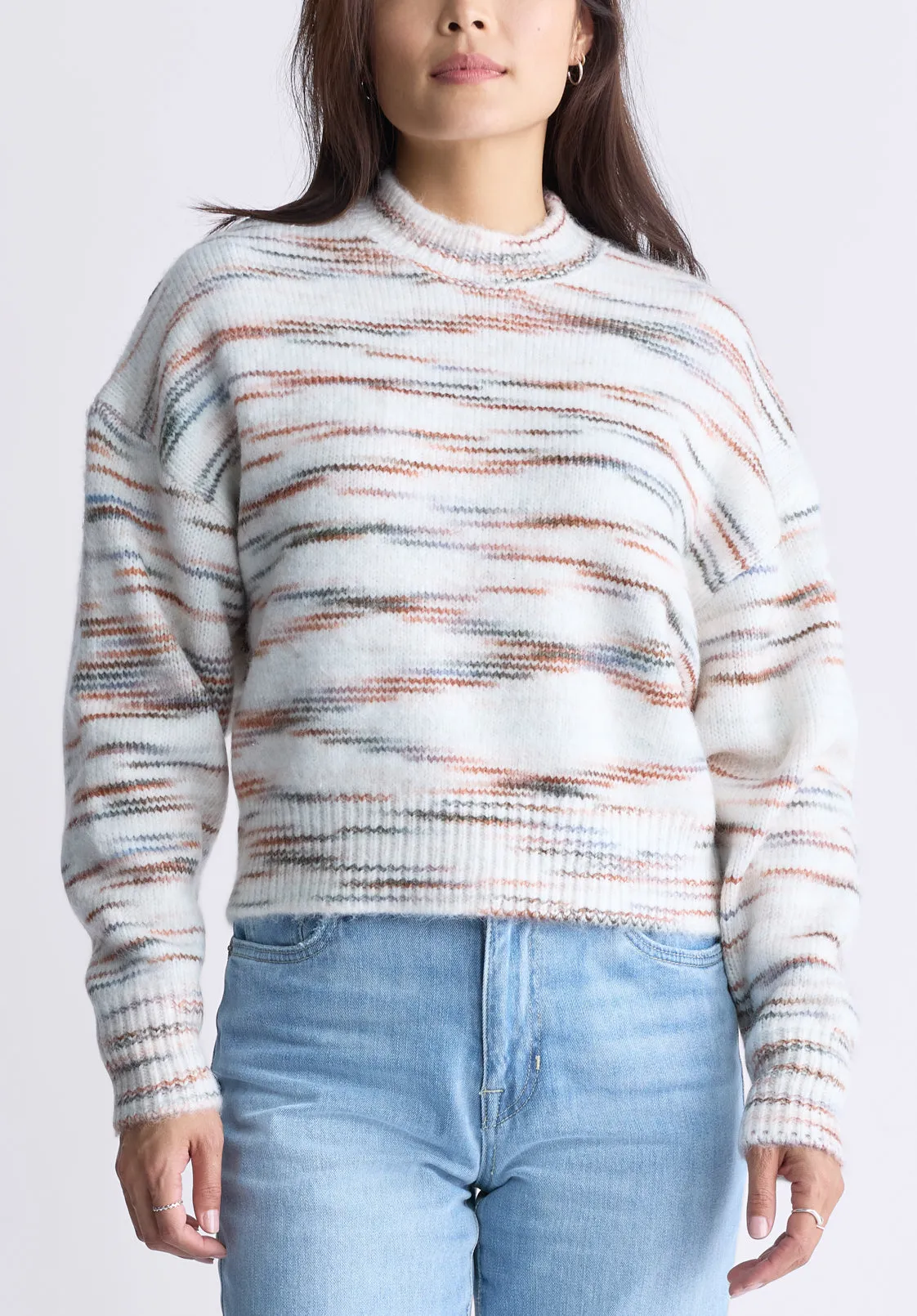 Raya Women's Knit Sweater, Egret White - SW0044F sold by Buffalo Jeans