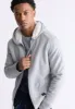 Fasox Men's Zip-Up Hooded Jacket with Sherpa Lining, Light Heather Grey - BM24463 sold by Buffalo Jeans