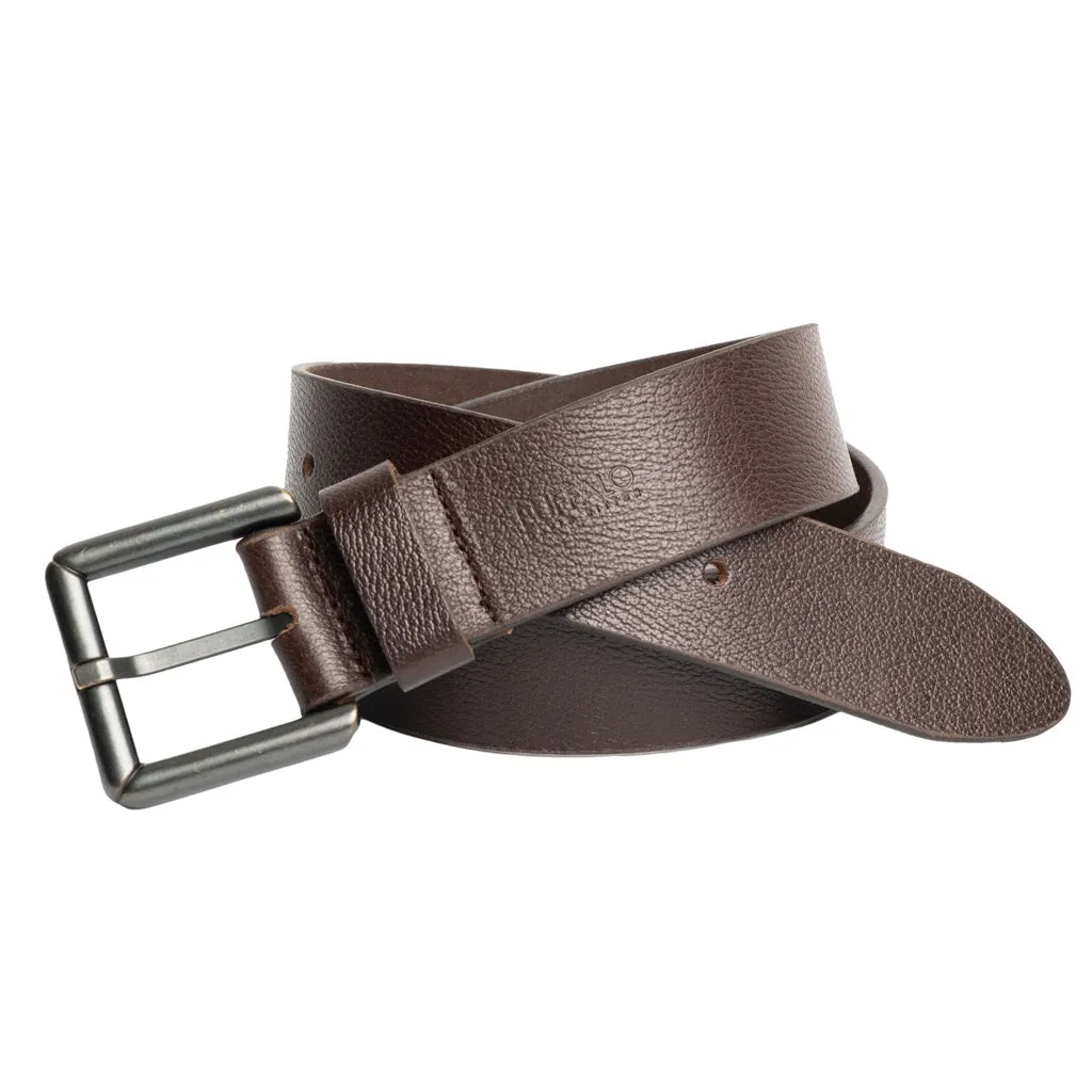 Square Buckle Brown Buffalo Leather Belt - BB1000C13 sold by Buffalo Jeans
