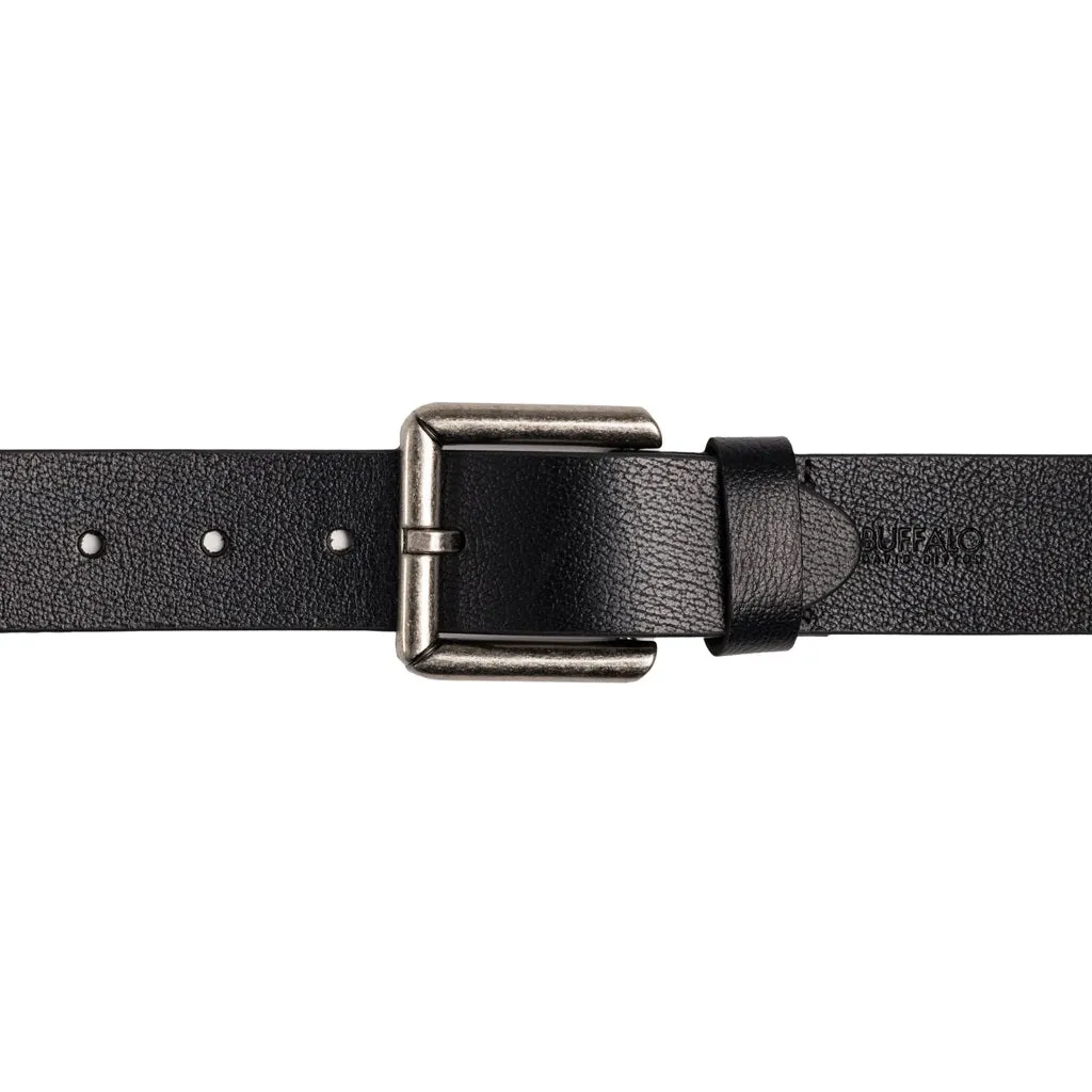 Square Buckle Black Buffalo Leather Belt - BB1000C04 sold by Buffalo Jeans product image thumbnail 3