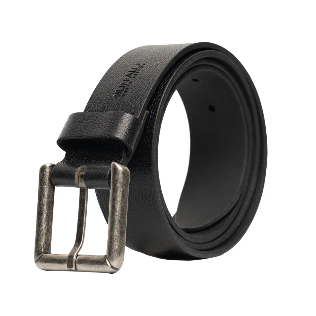 Square Buckle Black Buffalo Leather Belt - BB1000C04 sold by Buffalo Jeans product image thumbnail 2