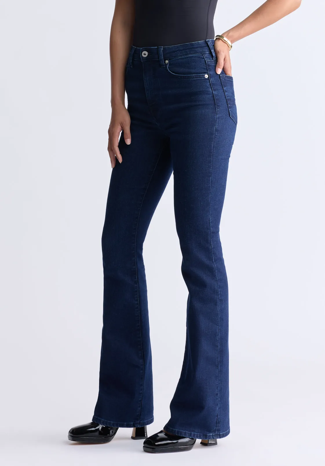 High Rise Flare Joplin Women's Jeans, Indigo Sanded - BL15998 sold by Buffalo Jeans product image thumbnail 2