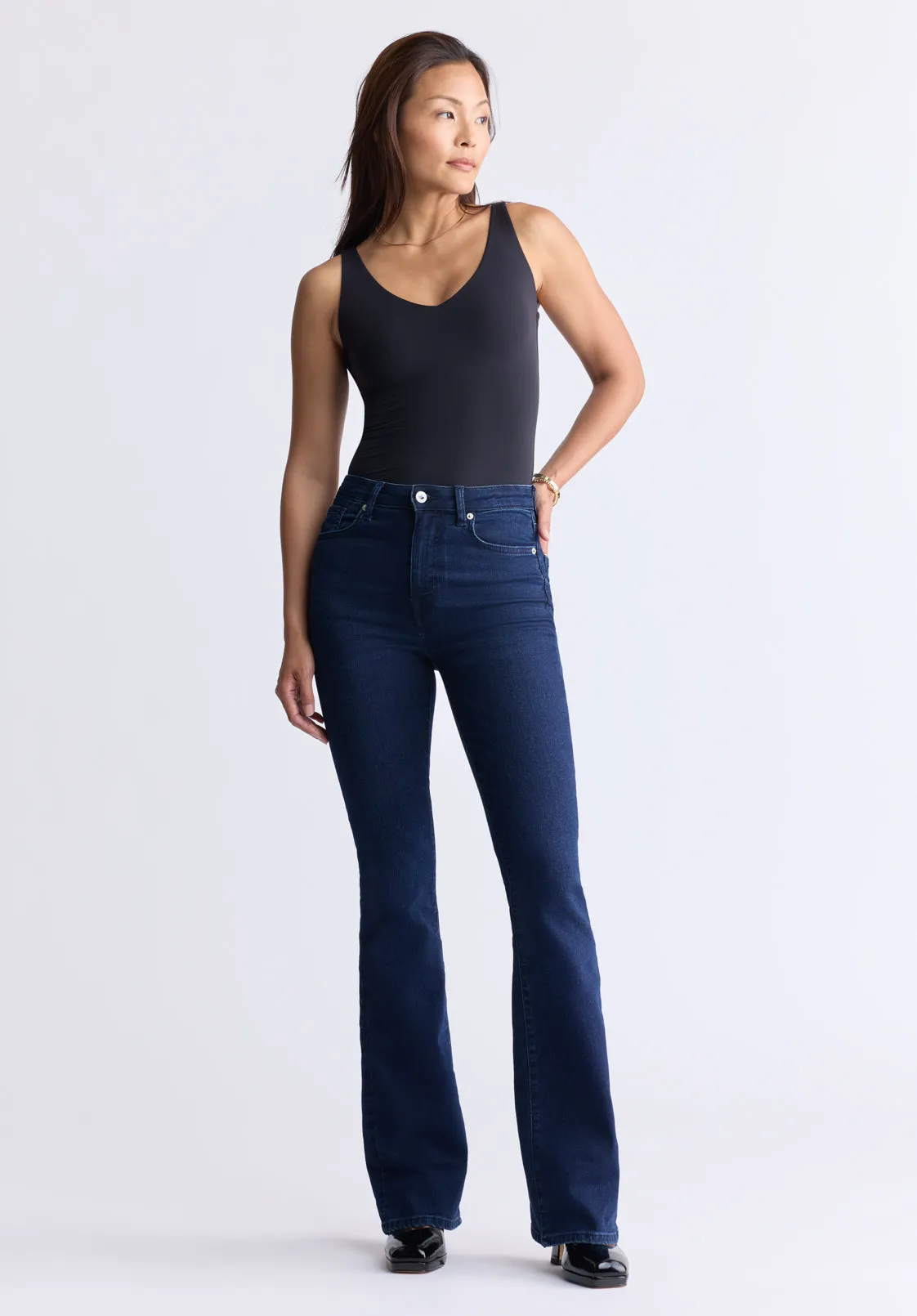 High Rise Flare Joplin Women's Jeans, Indigo Sanded - BL15998 sold by Buffalo Jeans product image thumbnail 4