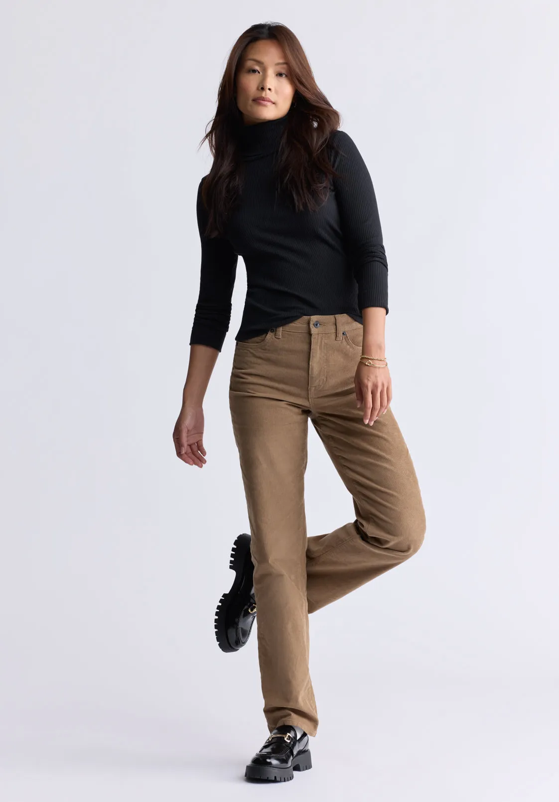 Mavra Women's Ribbed Turtleneck Top, Black - KT0164H sold by Buffalo Jeans product image thumbnail 5