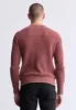 Washy Men's Textured Knit Crewneck Sweater, Red - BM24451 sold by Buffalo Jeans