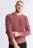 Washy Men's Textured Knit Crewneck Sweater, Red - BM24451 sold by Buffalo Jeans