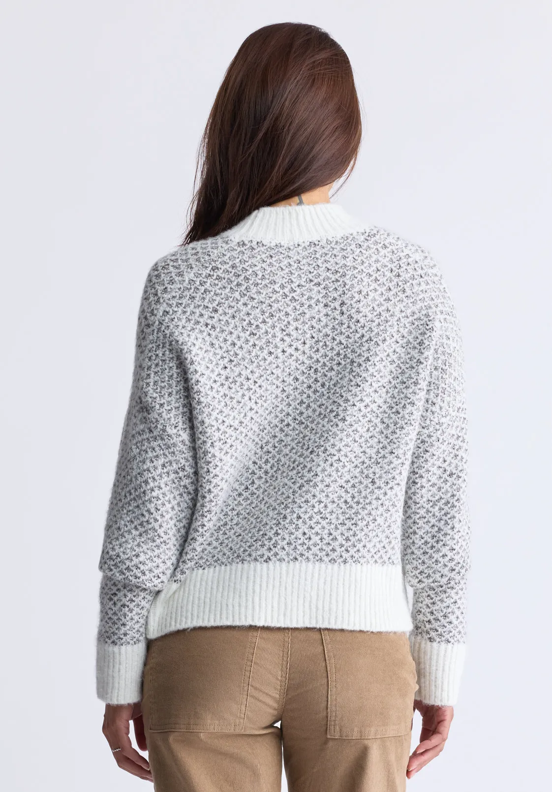 Kieryn Women's Textured Knit Crewneck Sweater, Grey - SW0077F sold by Buffalo Jeans product image thumbnail 5