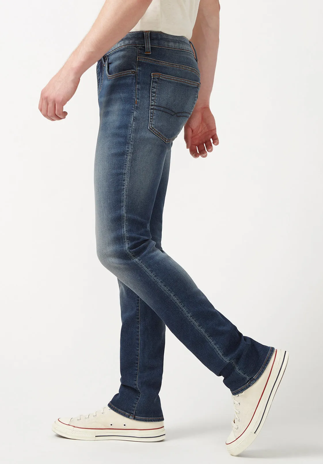 Slim Ash Men's Freedom Flex Jeans, Dark Sanded Blue - BM22920 sold by Buffalo Jeans product image thumbnail 4
