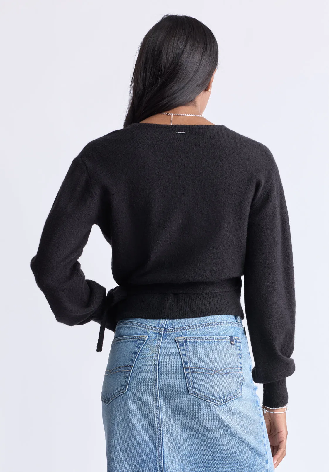 Jadis Women’s Long Sleeve Wrap Sweater, Black - SW0099H sold by Buffalo Jeans product image thumbnail 4