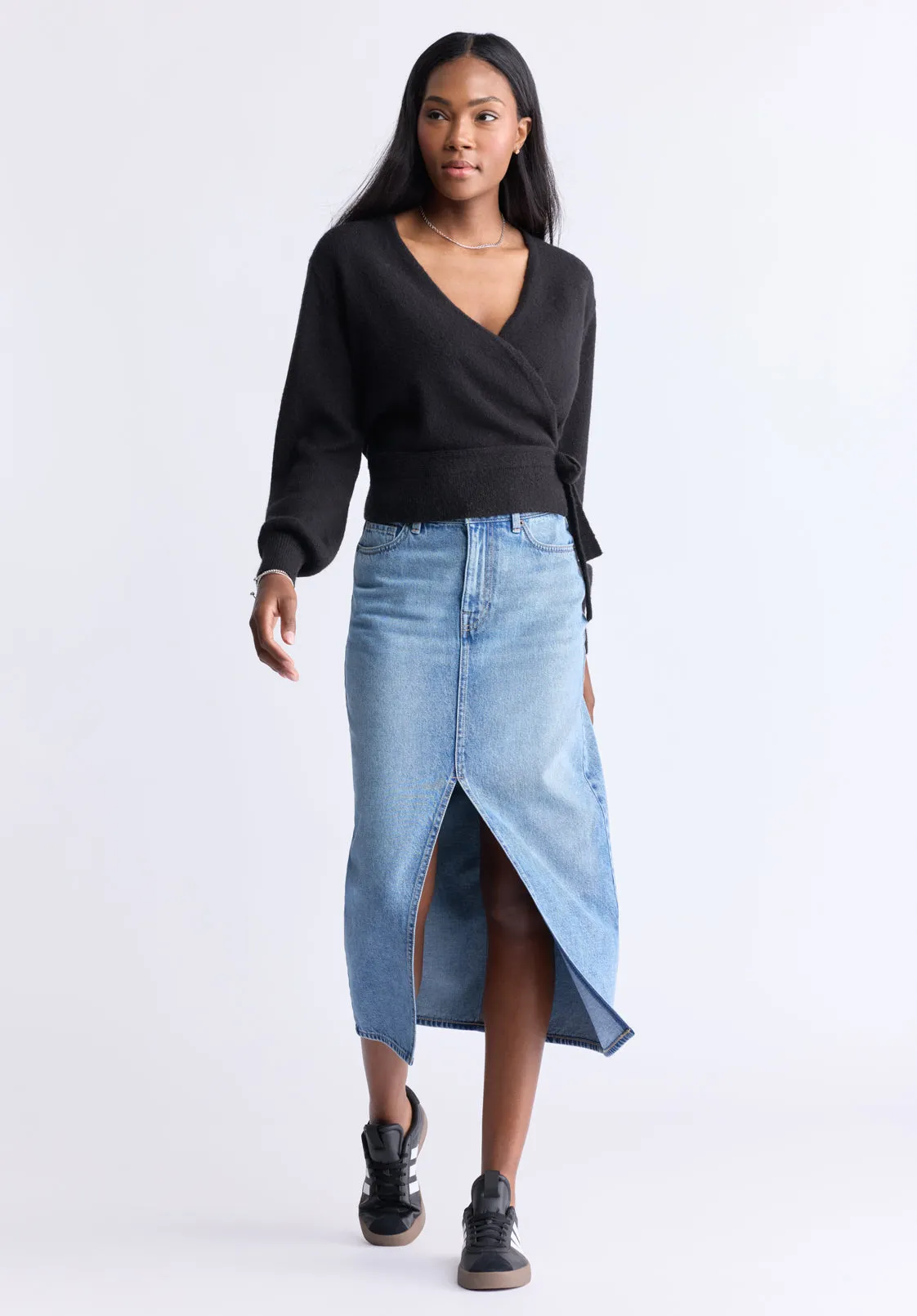 Jadis Women’s Long Sleeve Wrap Sweater, Black - SW0099H sold by Buffalo Jeans product image thumbnail 5