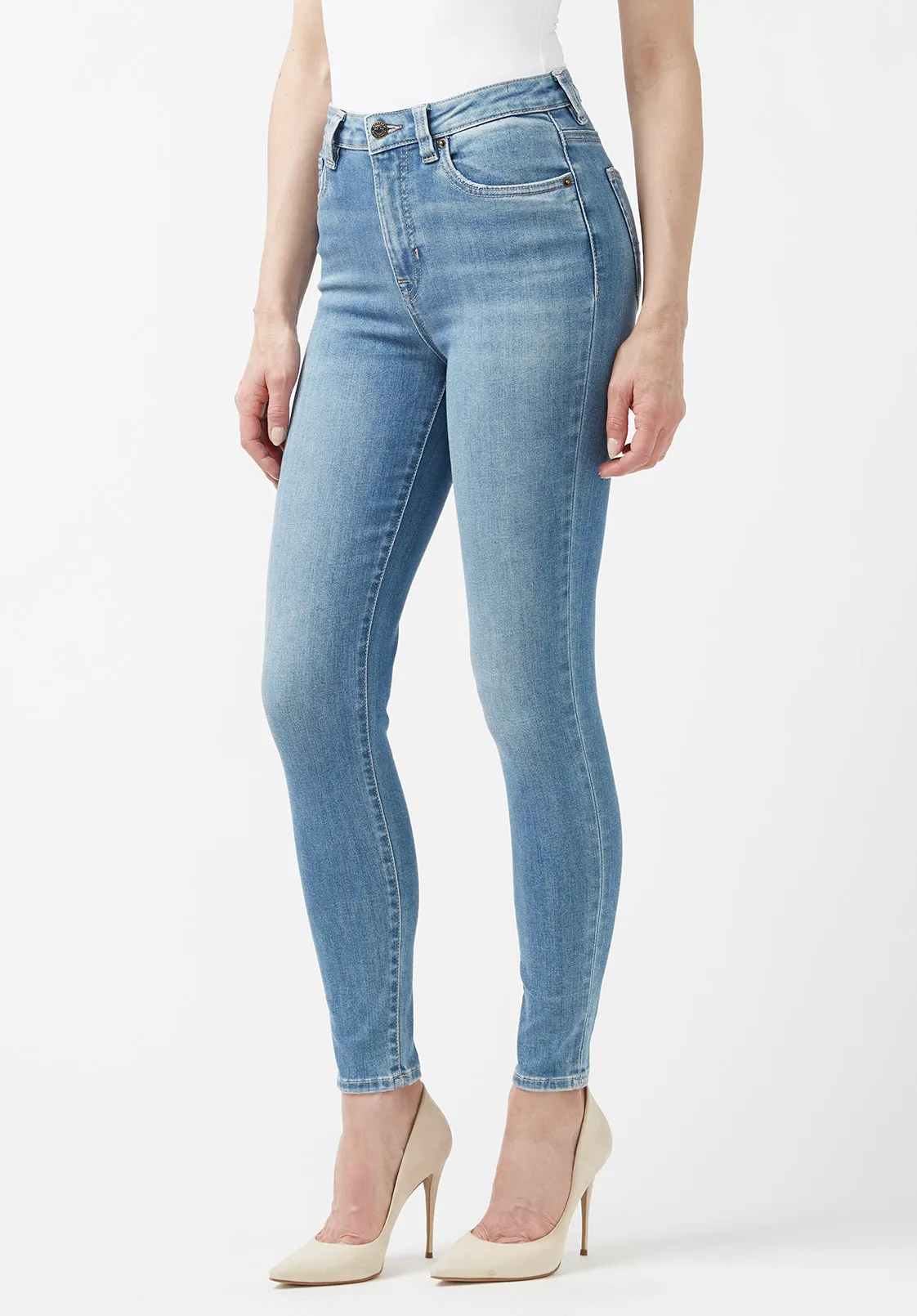 High Rise Skinny Skylar Women's Jeans, Light Vintage Blue - BL15659 sold by Buffalo Jeans product image thumbnail 4