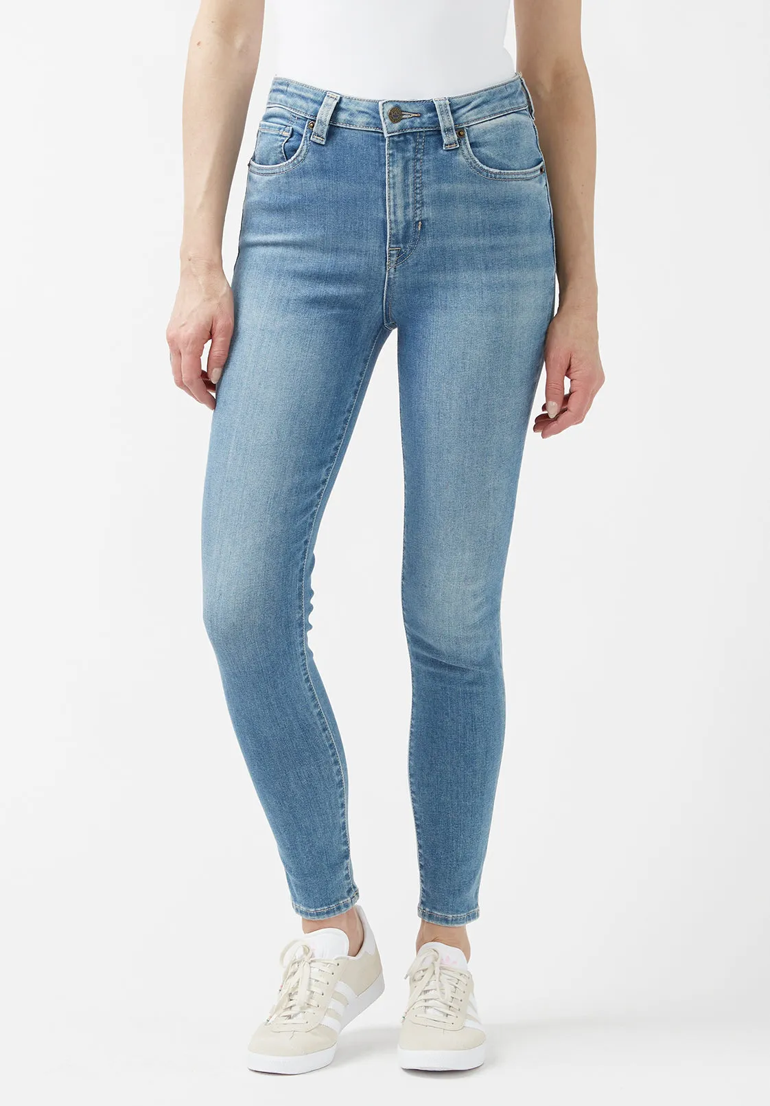 High Rise Skinny Skylar Women's Jeans, Light Vintage Blue - BL15659 sold by Buffalo Jeans