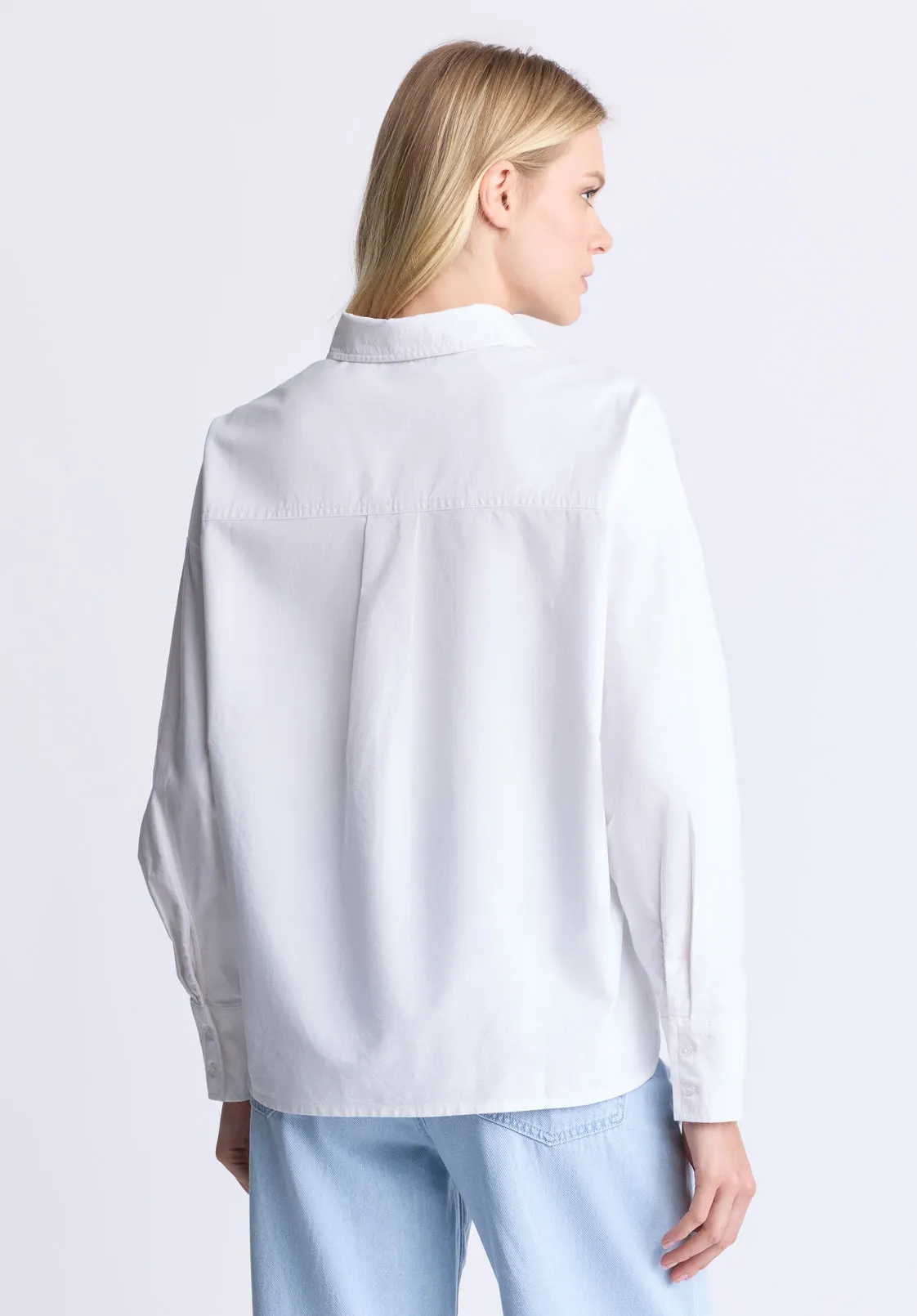 Twyla Women's Boxy Button-Up Shirt, White - WT0170H sold by Buffalo Jeans product image thumbnail 4