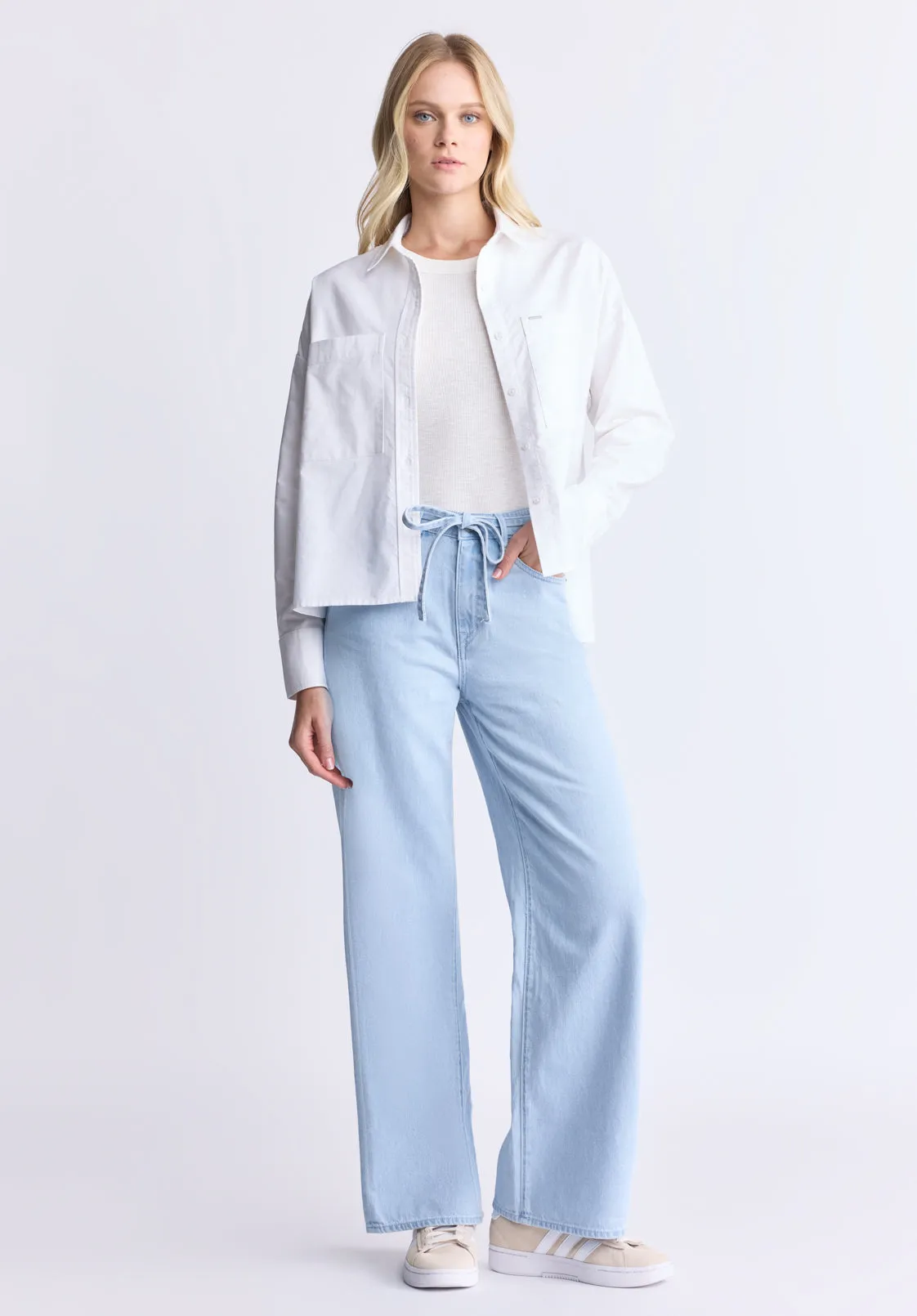 Twyla Women's Boxy Button-Up Shirt, White - WT0170H sold by Buffalo Jeans product image thumbnail 5