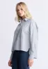 Twyla Women's Boxy Striped Button-Up Shirt, Whale & White - WT0084H sold by Buffalo Jeans