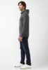 Fadol Men's Embossed Fleecy Hoodie in Heather Grey - BPM13610 sold by Buffalo Jeans