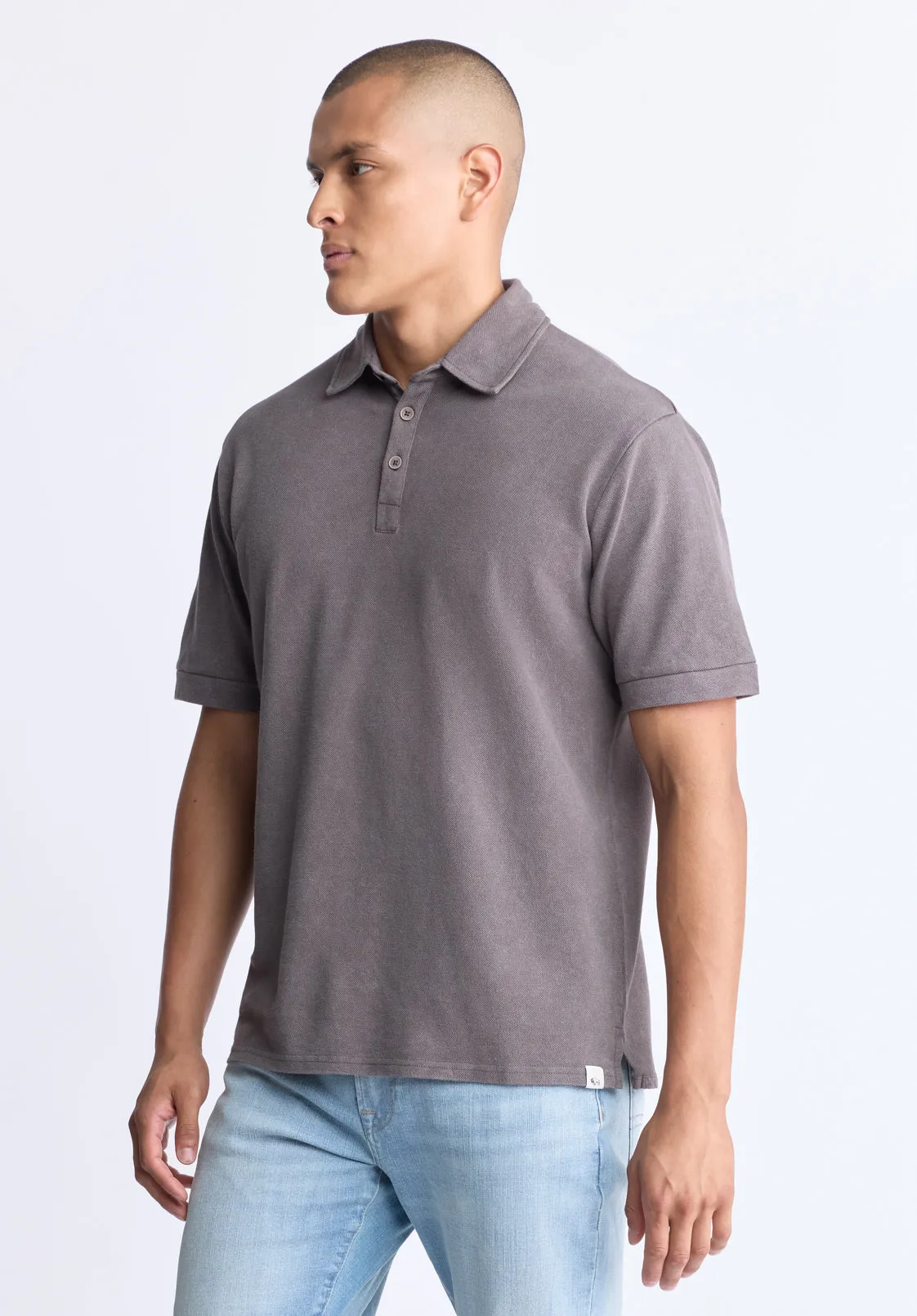 Kabold Men's Classic Polo, Charcoal - BM24515 sold by Buffalo Jeans product image thumbnail 3