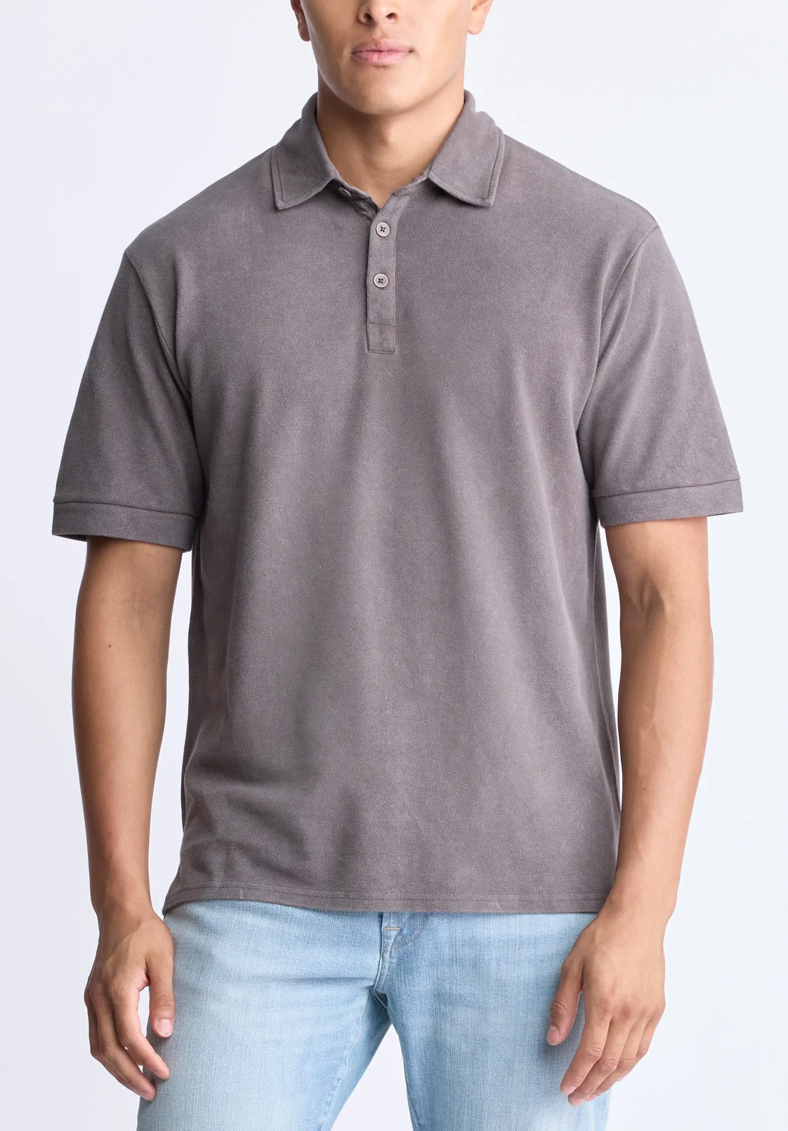 Kabold Men's Classic Polo, Charcoal - BM24515 sold by Buffalo Jeans
