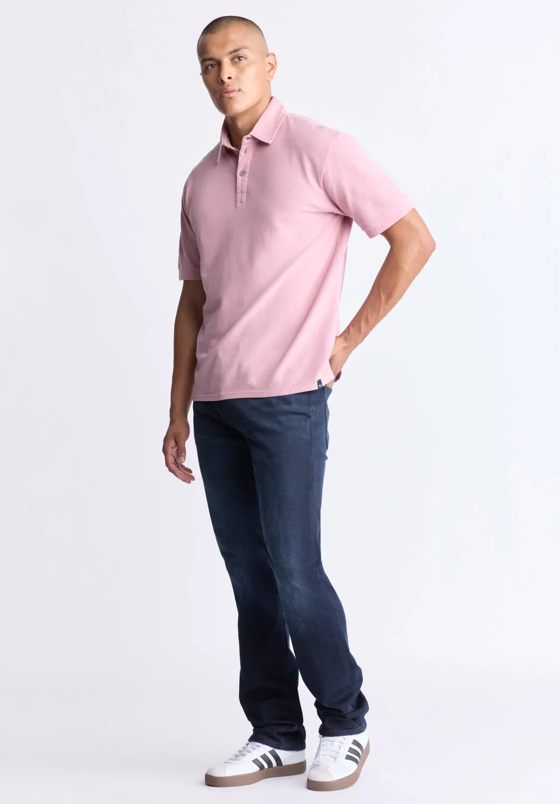 Kabold Men's Classic Polo, Lilas Pink - BM24515 sold by Buffalo Jeans product image thumbnail 5