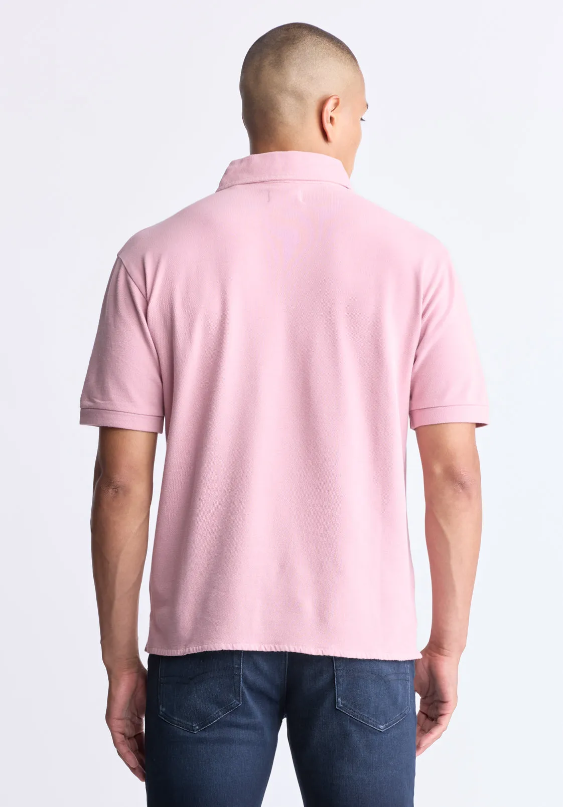 Kabold Men's Classic Polo, Lilas Pink - BM24515 sold by Buffalo Jeans product image thumbnail 4
