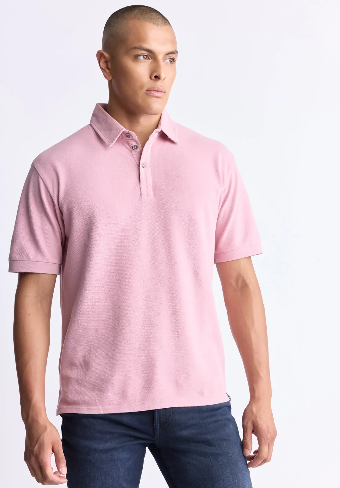 Kabold Men's Classic Polo, Lilas Pink - BM24515 sold by Buffalo Jeans product image thumbnail 2