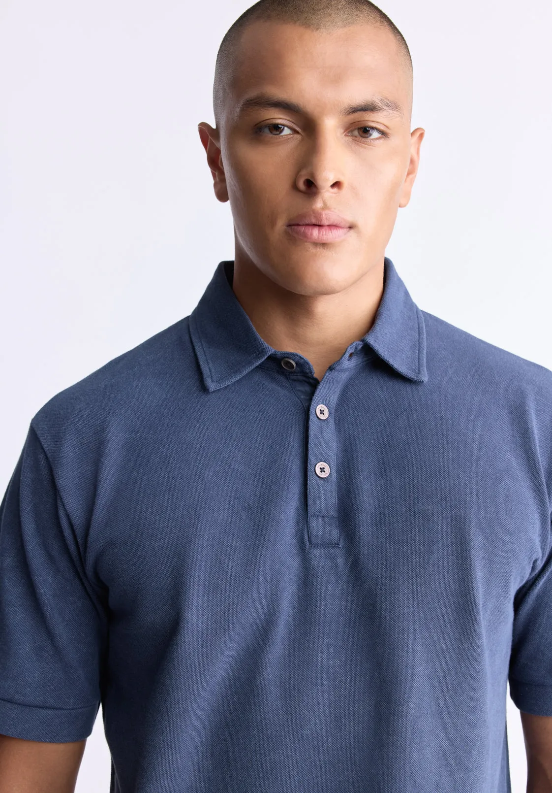 Kabold Men's Classic Polo, Midnight Blue - BM24515 sold by Buffalo Jeans product image thumbnail 2