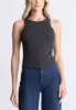 Regine Women's Ribbed Tank Top, Carbon black - KT0119H sold by Buffalo Jeans