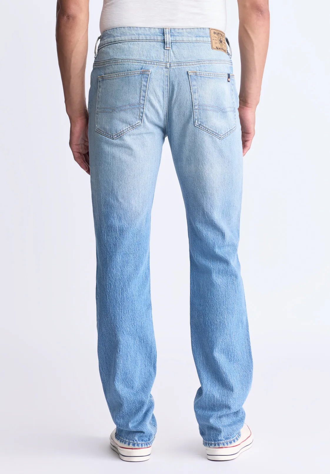 Straight Six Men's Crinkled and Sanded Jeans, Light Blue - BM26000 sold by Buffalo Jeans product image thumbnail 2