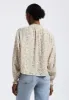 Maylah Women's Floral Print Long-Sleeve Smocked Blouse, Tan Floral - WT0174P sold by Buffalo Jeans