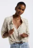 Maylah Women's Floral Print Long-Sleeve Smocked Blouse, Tan Floral - WT0174P sold by Buffalo Jeans