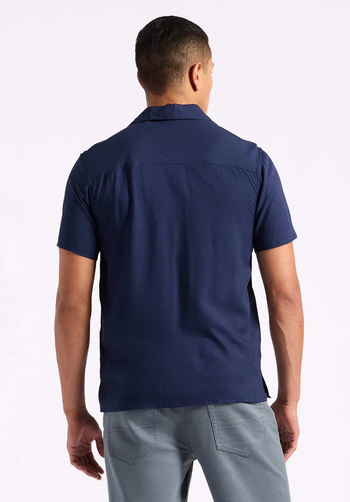 Sirilo Men's Fitted Short Sleeve Shirt, Whale - BM24594 sold by Buffalo Jeans product image thumbnail 4