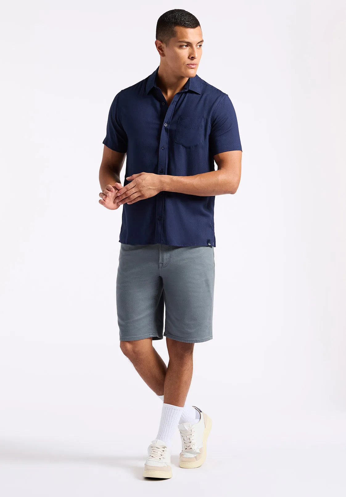 Sirilo Men's Fitted Short Sleeve Shirt, Whale - BM24594 sold by Buffalo Jeans product image thumbnail 5